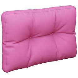 vidaXL Coussin de palette Rose 50x40x12 cm tissu