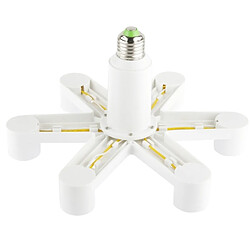 Avis Wewoo Douilles Ampoule blanc Convertisseur de support de lampe E27 1 tour 7 E27 d'adaptateur de de