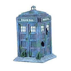 Universal Résine Home Aquarium Decoration Police Box Aquarium Decoration Poisson Tank Aquarium Decoration |