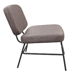 Avis The Home Deco Factory Fauteuil de salon en Tissus et Mousse - Gris