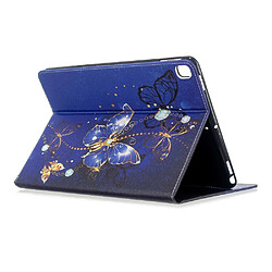 Acheter Etui en PU impression de motifs avec support beau papillon pour votre Apple iPad 10.2 (2019)