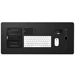 Spigen Sgp Spigen Tapis de Bureau en Velo Vegan Cuir PU avec Base Caoutchouc Anti-Dérapant - Noir