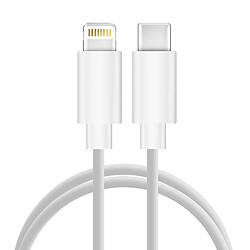 Avizar Câble USB-C vers lightning blanc 2m Power Delivery - charge et synchronisation