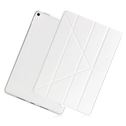 Etui en PU stand en origami blanc pour votre Apple iPad Air 10.5 (2019)/Pro 10.5 pouces (2017)