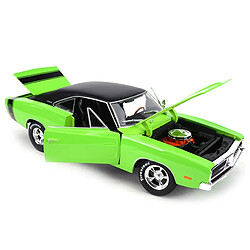 Universal 1: 1819691969 Dodge Warhorse R/T statique moulée sous pression voiture modèle collectible jouet de voiture(Vert) pas cher