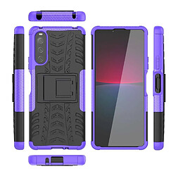 Avis Htdmobiles Coque pour Sony Xperia 10 IV - housse etui rigide anti choc + verre trempe - MAUVE