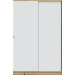 Avis Cstore Armoire TOP - Décor chene - 2 Portes coulissantes - L120 x H200 x P50 cm