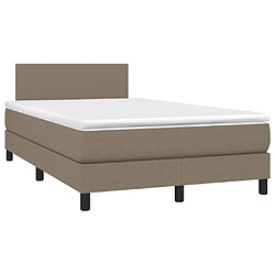 Avis Sommier à lattes LED,Cadre à lattes de lit avec matelas pour Adulte Taupe 120x200 cm Tissu -MN97459