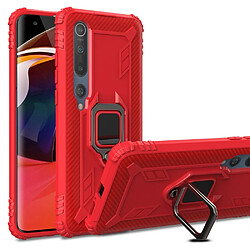 Coque en TPU résistant aux chutes avec béquille rouge pour votre Xiaomi Mi 10/Mi 10 Pro