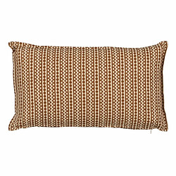 BigBuy Home Coussin Coton Marron Beige 50 x 30 cm