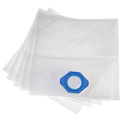 vhbw 5x Sacs compatible avec Nilfisk GA70, GM80, GM90, GS80, G90, GM80P, GM90 POP aspirateur - microfibres non tissées, 39cm x 40cm blanc