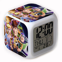 Universal Toy Story 4 réveils colorés, horloges LED, chiffres carrés.