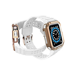 Eko Bracelet pour Apple Watch 38/40/41mm en TPU Intégral Ultimate Blanc