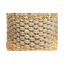 PANIER SEAGRASS PANIER RANGEMENT CACHE POTS EN ALGUE MARINE ET JUTE H28CM/H32CM+Natural Living