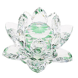 Acheter cristal lotus fleur artisanat presse-papiers verre lotus modèle vert