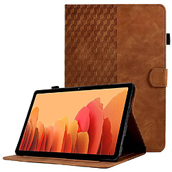 Etui en PU fonction d'éveil/veille automatique avec support et porte-cartes pour votre Samsung Galaxy Tab A7 10.4 (2020) (T500/T505) - marron