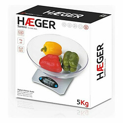 balance de cuisine numérique Haeger KS-05B.002B 5 kg Noir