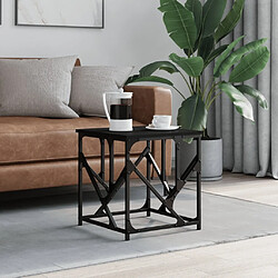 Maison Chic Table basse,Table Console Table d'appoint, Table pour salon noir 45x45x47,5 cm bois d'ingénierie -MN29907