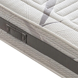 Materassi&Doghe Matelas 160x200 à mémoire de forme - avec zones différenciées - Orthopédie - Anatomique - Antibactérien - Anti-acariens - 100% Made in Italy