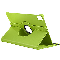 Avizar Étui Clapet pour iPad Pro 11 2024 Folio Rotatif 360 Support Stand Vert Citron