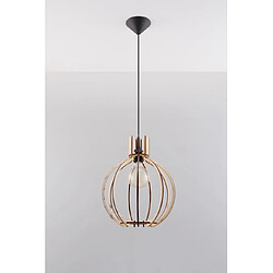 Luminaire Center Suspension Arancia Bois Bois naturel 1 ampoule 100cm