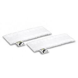 Kit de 2 serpillières microfibre pour nettoyeur vapeur karcher