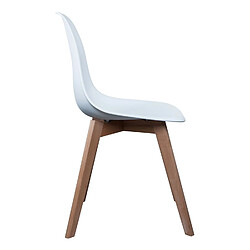 Acheter Toilinux 4 Chaises design scandinave à coque Holga - Blanc