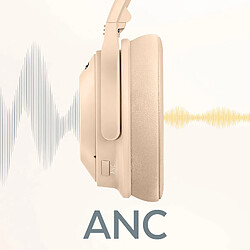 Avis Hoco Hoko Casque Bluetooth avec Réduction de bruit Micro et Boutons de commande Beige