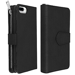 Avis Avizar Étui iPhone 6 Plus/6S Plus/7 Plus/8 Plus Portefeuille Coque Amovible - Noir