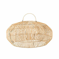 Mes Abat-jour rond 58x58x42 cm en rotin naturel - LUMEN