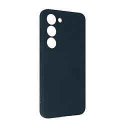 Avizar Coque pour Galaxy S23 Silicone Flexible avec Détails pointillés bleu nuit