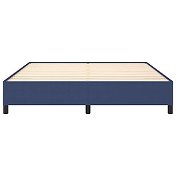 Maison Chic Lit adulte - Lit simple Cadre de lit,Structure du lit Contemporain Bleu 180 x 200 cm Tissu -MN45635 pas cher