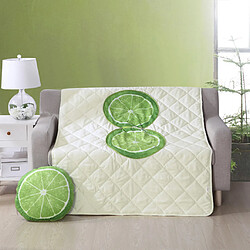 motif de fruits imprimé coussin rembourré coussin couverture lime