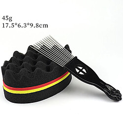 Avis Éponge De Brosse à Cheveux De Coiffeur Vague Pour Dreads Afro Locs Outil De Bobine De Torsion De Torsion Grand Trou