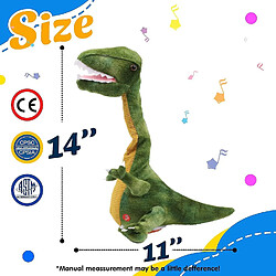 Avis Danser Dinosaur Toy répète ce que vous dites Parler T-rex Toy Wriggle Chant Mimicking Twisting Interactif Animé Toy Speaking Peluche Gift For Kids B