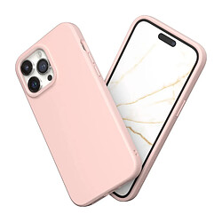 RHINOSHIELD Coque Compatible avec [iPhone 14 Pro Max] SolidSuit - Coque Fine avec Technologie d'absorption des Chocs et Finition Premium Matte - Rose Poudré