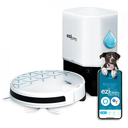 Eziclean Aspirateur Robot EZICOM - Aqua Xpert animal S450 - aspirateur laveur connecté avec base de chargement aspirante - Navig+ - 150 min - 120 m