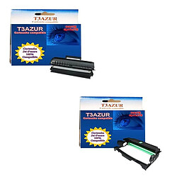 T3Azur Toner + Tambour Lexmark E260 / E260d / E260dn - Compatible