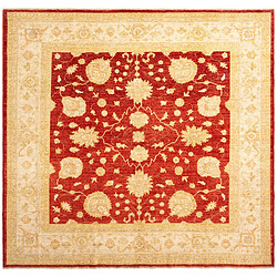 Vidal Tapis de laine 257x245 rouge Ziegler 