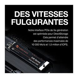 Seagate Technology Disque SSD interne - SEAGATE - Firecuda 540 2to - M.2 2280 Pcle 5e génération (ZP2000GM3A004)