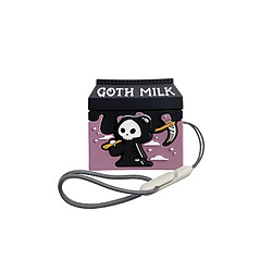 GUPBOO Airpods Coque Housse Étui Protecteur Compatible pour AirPods 3-Scythe Reaper Squelette Personnalité