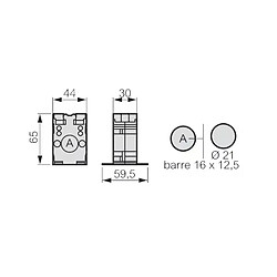 Legrand 412106 Transformateur de courant ferme 200 5 pour barre 16x12,5mm ou cable D21mm 4VA