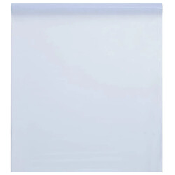 vidaXL Film de fenêtre statique dépoli blanc transparent 60x2000cm PVC