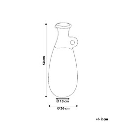 Avis Beliani Vase décoratif MARONEJA fait à la main Céramique 50 cm Vert