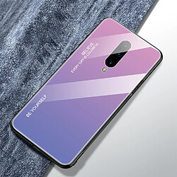 Wewoo Coque Pour OnePlus 7 Pro Gradient Color Glass Case Violet clair