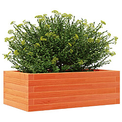 Avis vidaXL Jardinière cire marron 70x40x23 cm bois de pin massif