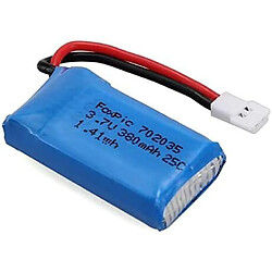 1 Pièce Lipo Batteries 3.7v, 380mAh pour Rc Drones Quadricoptères HUBSAN X4 H107L H107C H107D H107 V252 JXD 385