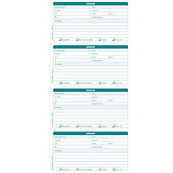 Carnet broché autocopiant Messages téléphones Exacompta 29,7 x 14, 8 cm - 50 feuilles