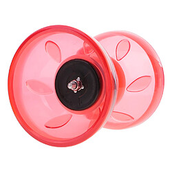 Avis 10,5cm triple roulement jonglerie diabolo jouets avec bâtons et chaîne set rouge