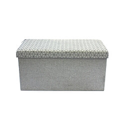 Avis The Home Deco Factory Banc de rangement pliable Mobiliers Design - Gris à motifs